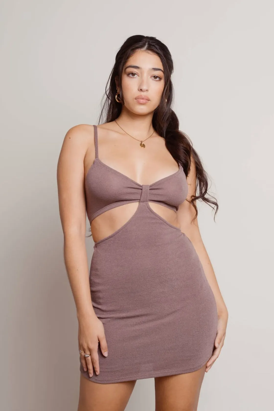 Tobi Jayde Cutout Bodycon Mini Dress - Black