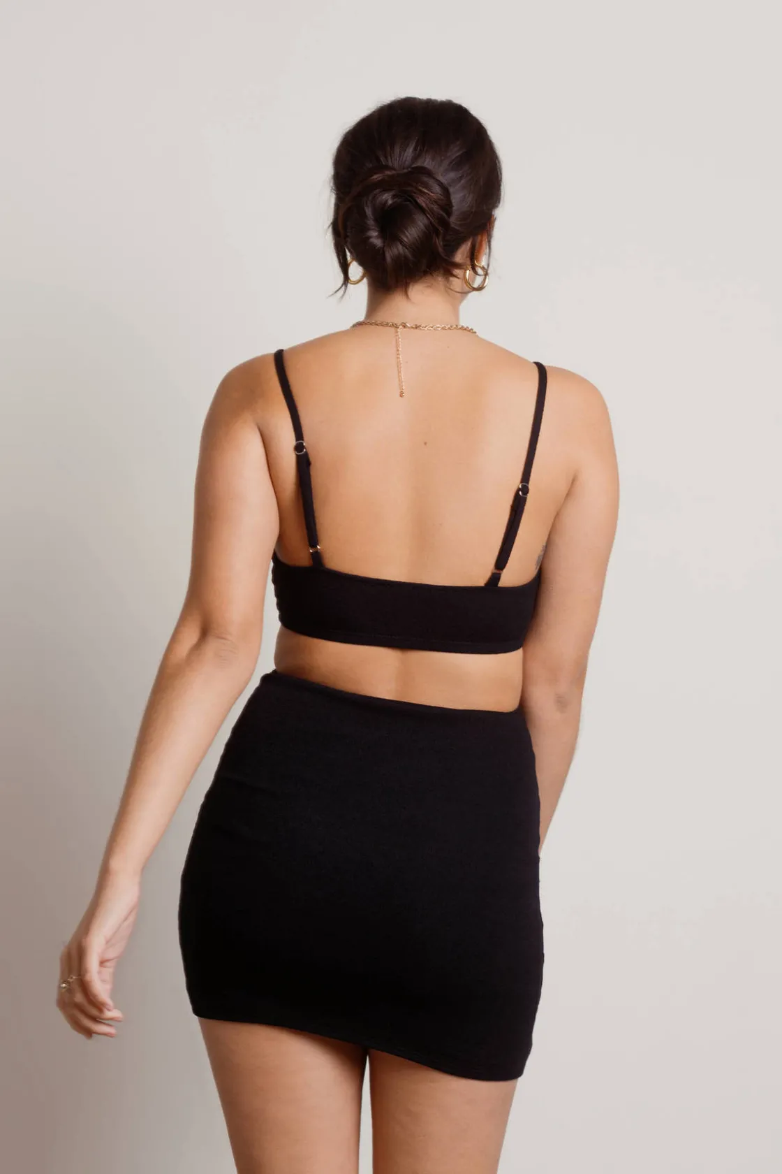 Tobi Jayde Cutout Bodycon Mini Dress - Black