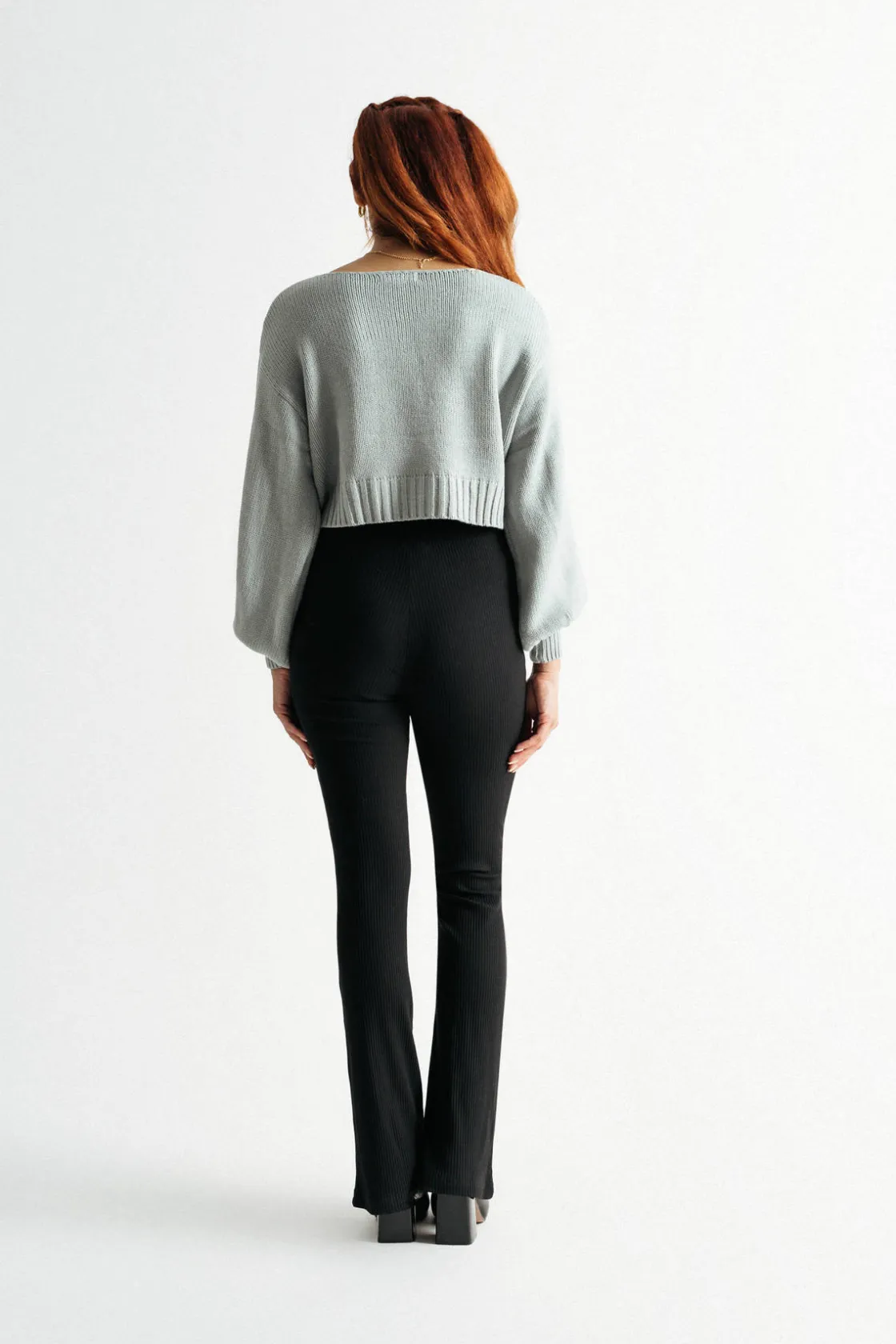 Tobi Jeanine Ribbed Sweater - Teal