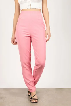 Tobi Jennie High Waist Pants - Red Orange