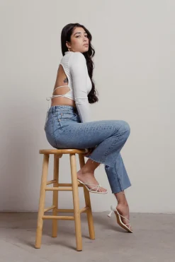 Tobi Jessie Crop Top - White