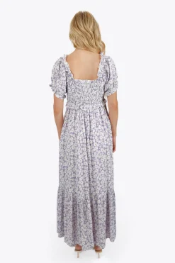 Tobi Jillian Floral Ruffle Maxi Dress -