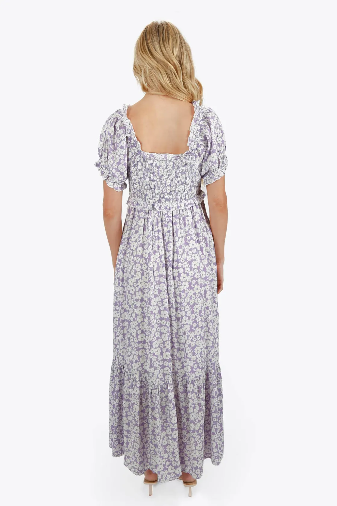 Tobi Jillian Floral Ruffle Maxi Dress -