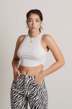Tobi Joah Crop Top - Ivory