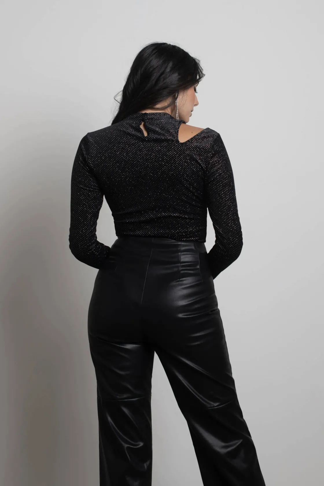 Tobi Joan Rhinestone Velvet Top -