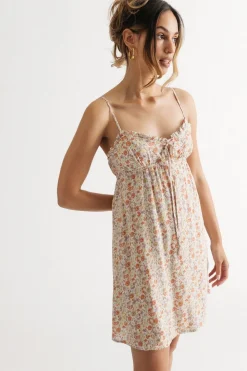 Tobi Jovie Floral Babydoll Mini Dress -