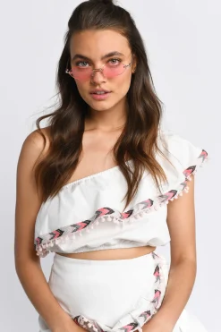 Tobi Judy Crop Top - White