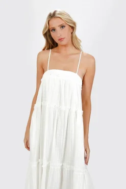 Tobi Julianne Chiffon Tiered Maxi Dress -
