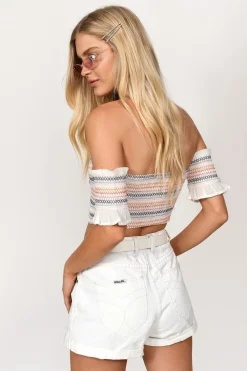Tobi June Crop Top - Rainbow