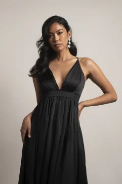 Tobi Just For The Night Satin Maxi Dress