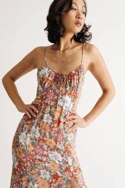 Tobi Just Like You To Floral Slit Maxi Dress -