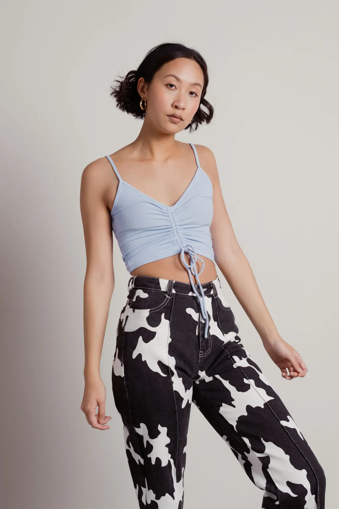 Tobi Just Relaxed Crop Top - Cream
