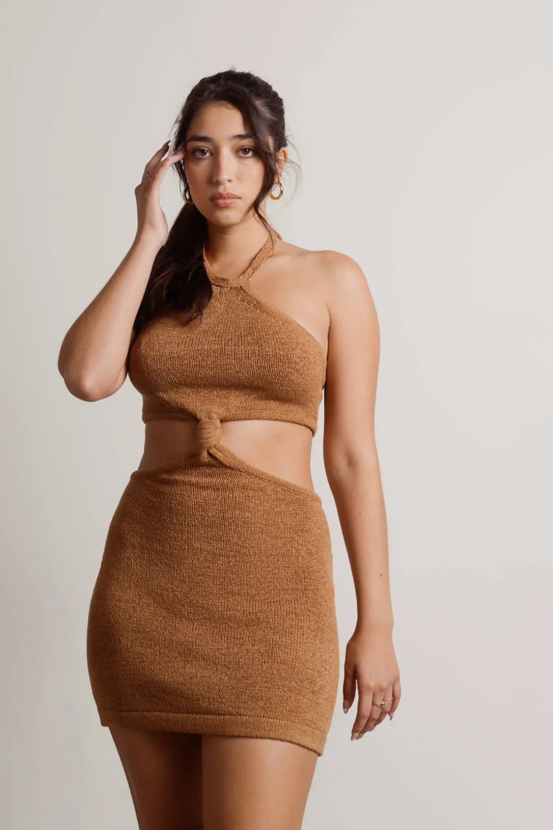 Tobi Just The Thing Cutout Bodycon Mini Dress - White