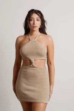 Tobi Just The Thing Cutout Bodycon Mini Dress - White