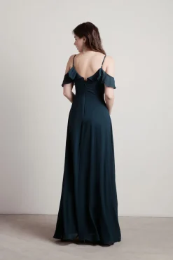 Tobi Just Yearning Off The Shoulder Slit Maxi Dress -