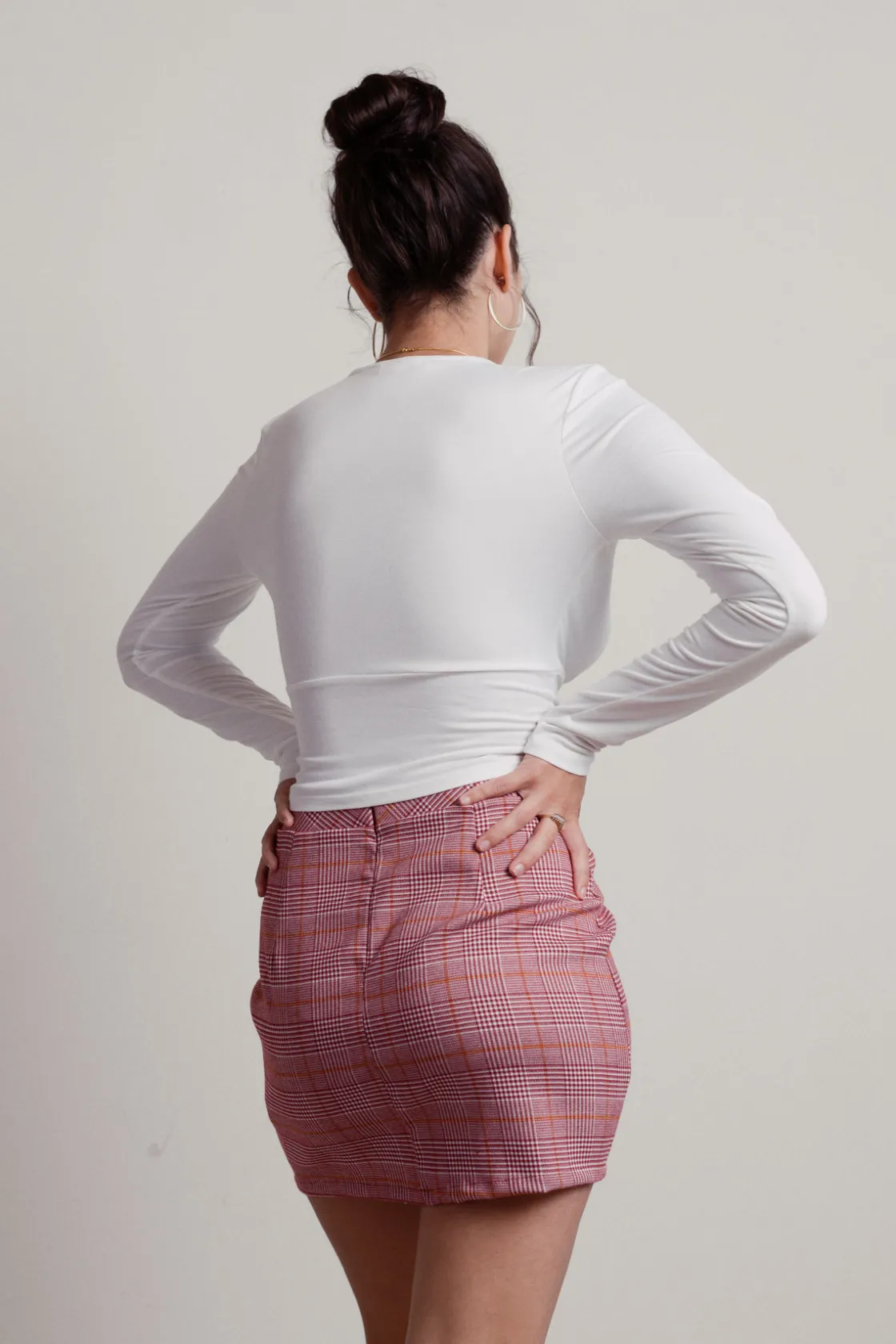 Tobi Just You And Me Plaid Mini Skirt -