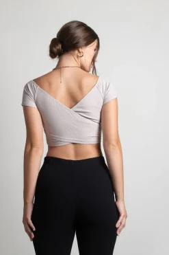 Tobi Kacie Crop Top - Taupe