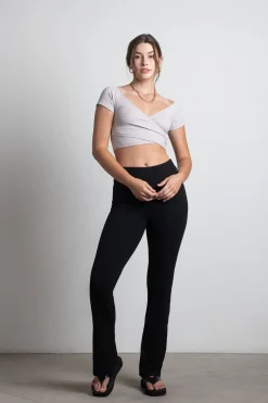 Tobi Kacie Crop Top - Taupe