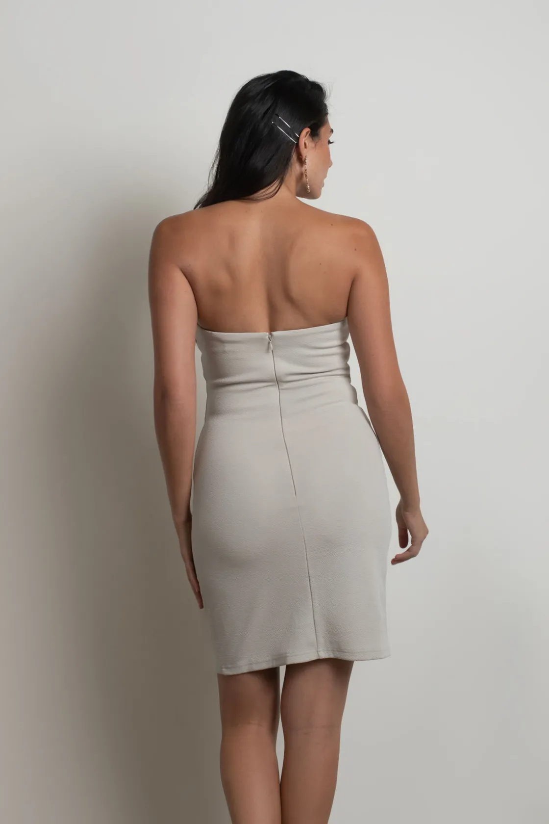 Tobi Kai Plunging Bodycon Mini Dress -