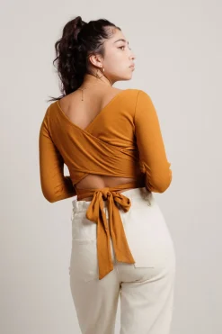 Tobi Kaleah Crop Top - Brown