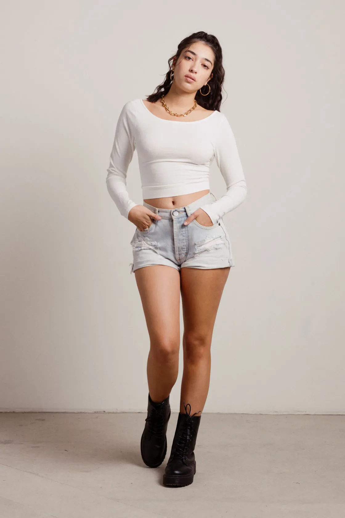Tobi Kaleah Crop Top - Brown