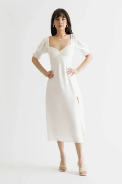 Tobi Kalina Slit Back Tie Midi Dress