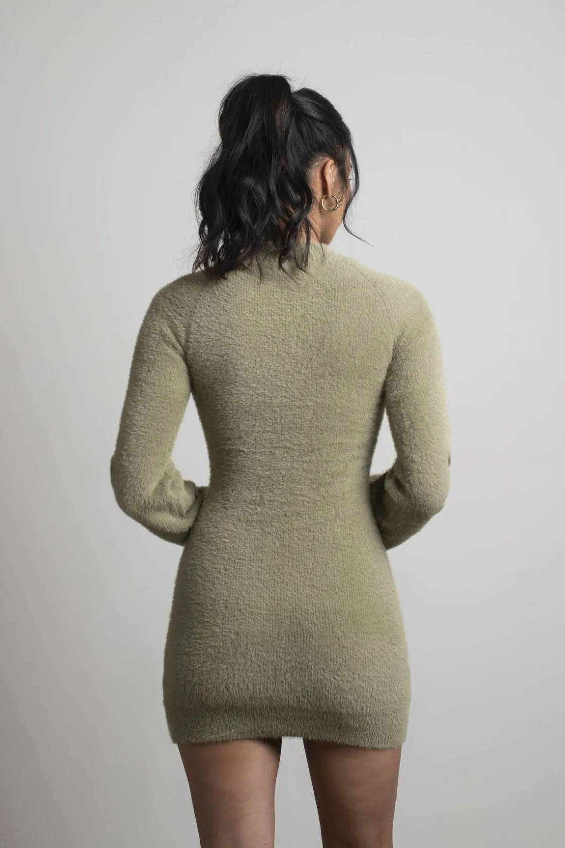 Tobi Kamila Fuzzy Sweater Mini Dress -