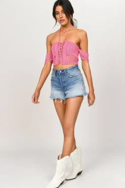 Tobi Kassidy Crop Top - Pink