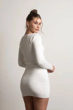 Tobi Katalina Ribbed Sweater Mini Dress