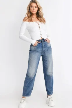 Tobi Katrina Lace Up Top -