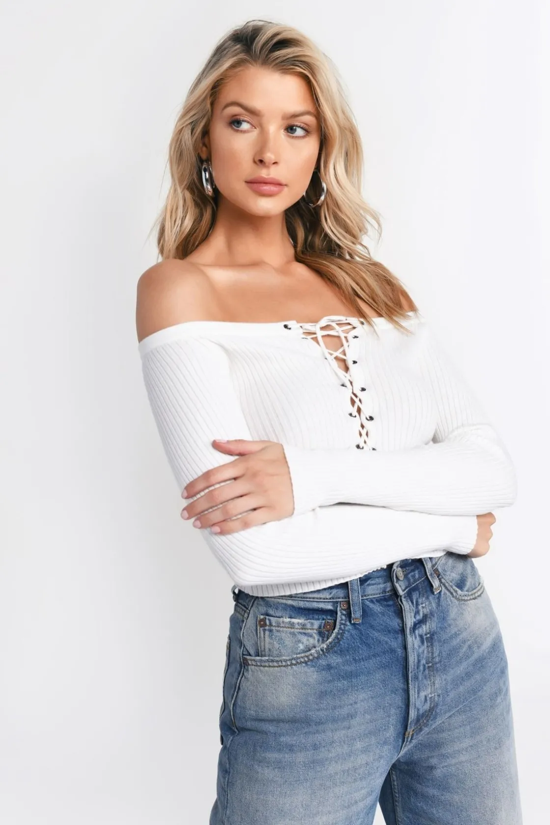 Tobi Katrina Lace Up Top -