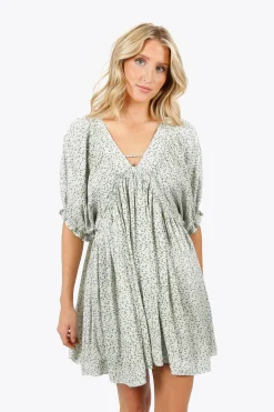 Tobi Kaydence Pattern Babydoll Mini Dress -