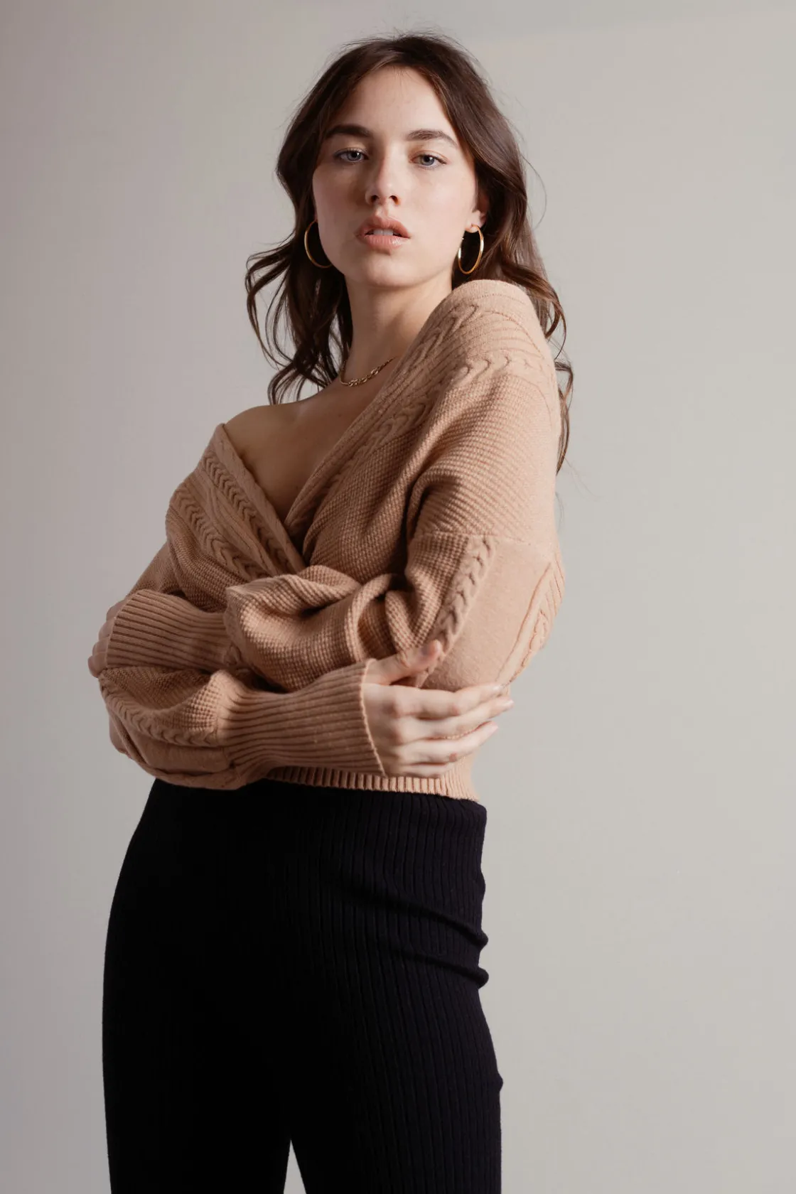 Tobi Kaylan Surplice Sweater -