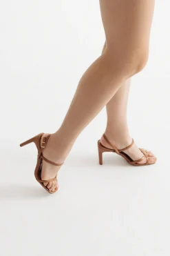 Tobi Kaylie Multi Strap High Heels - Camel