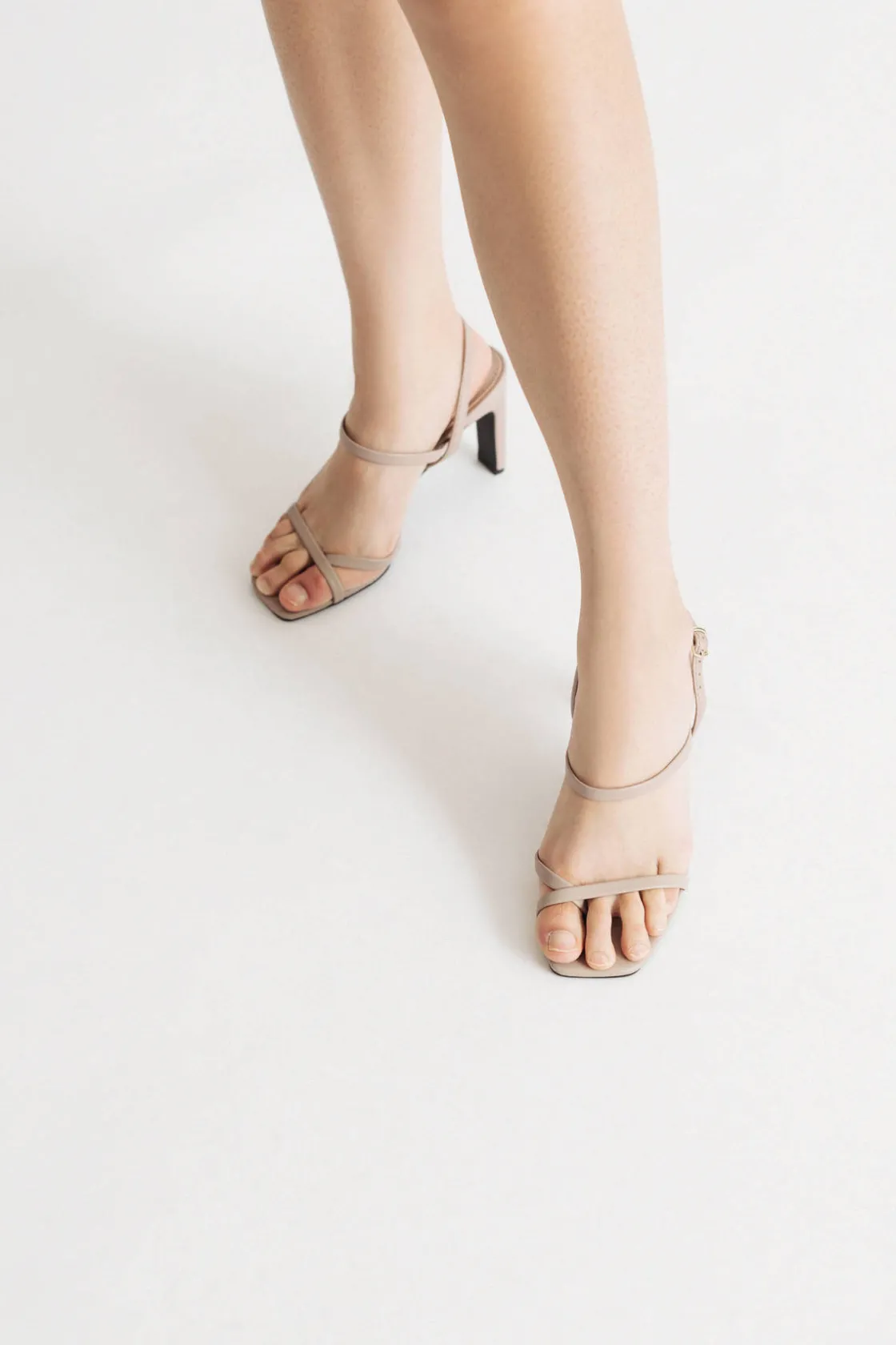 Tobi Kaylie Multi Strap High Heels - Camel