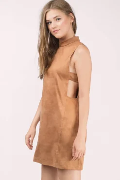 Tobi Keep It Simple Cutout Shift Mini Dress -
