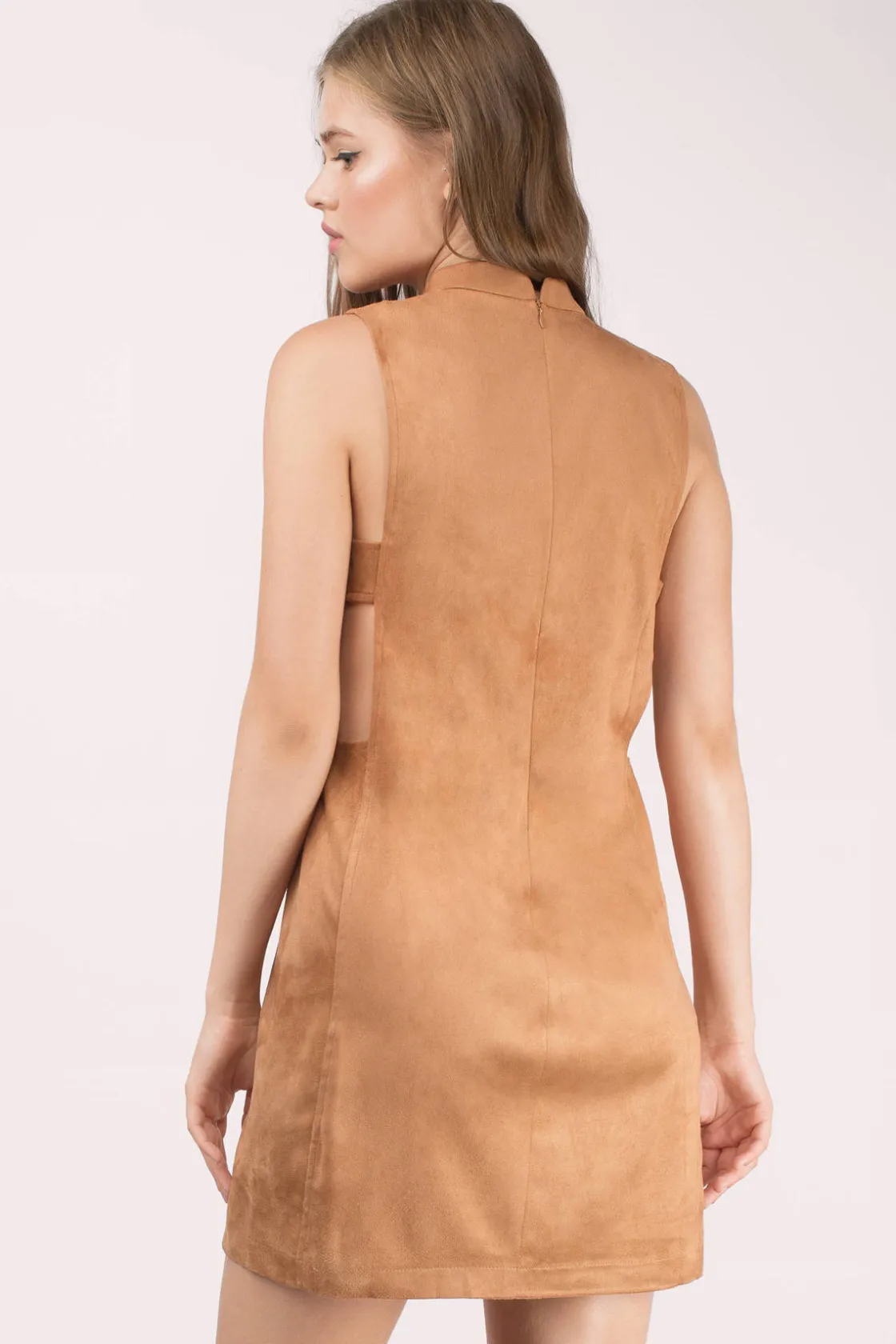 Tobi Keep It Simple Cutout Shift Mini Dress -