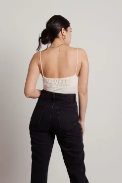 Tobi Keep Up Ruched Bust Bodysuit -