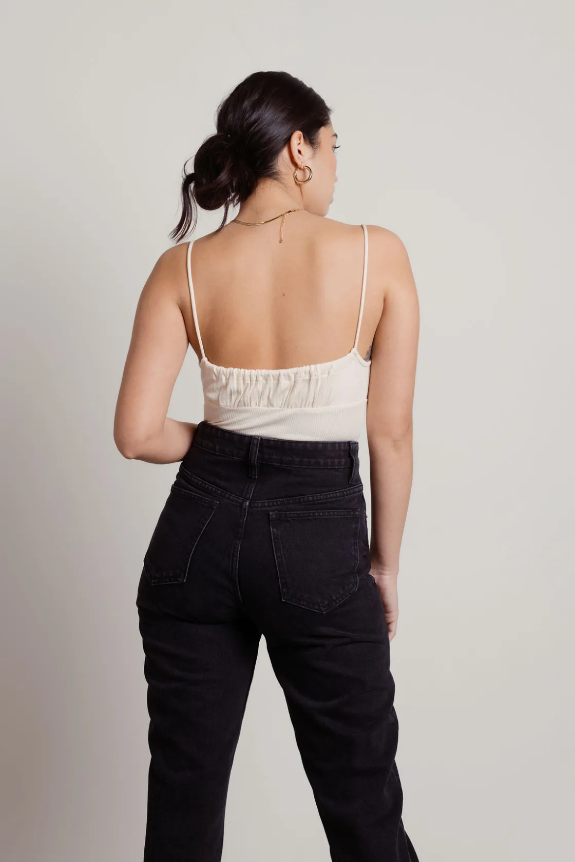 Tobi Keep Up Ruched Bust Bodysuit -
