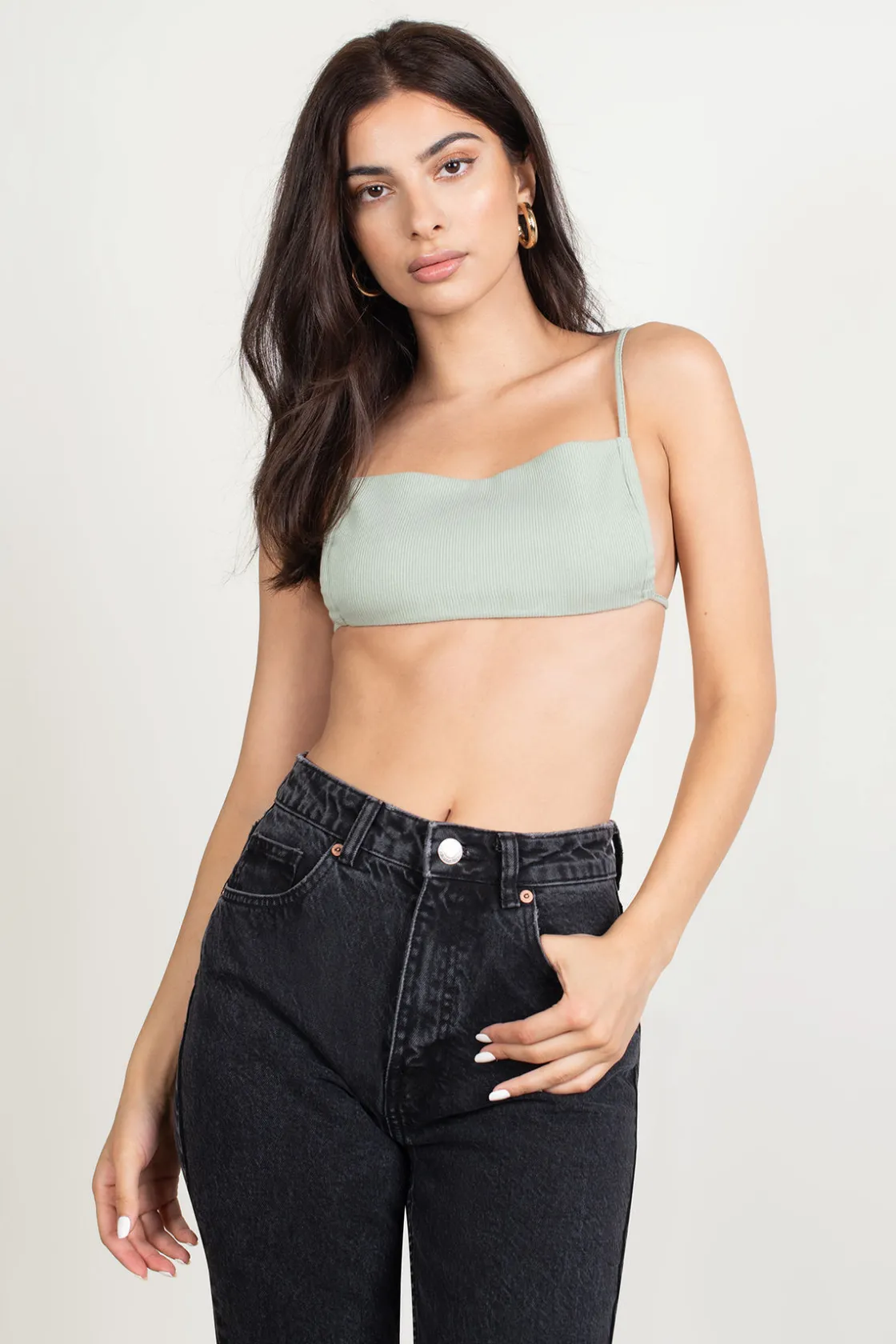 Tobi Kiki Crop Top - Black