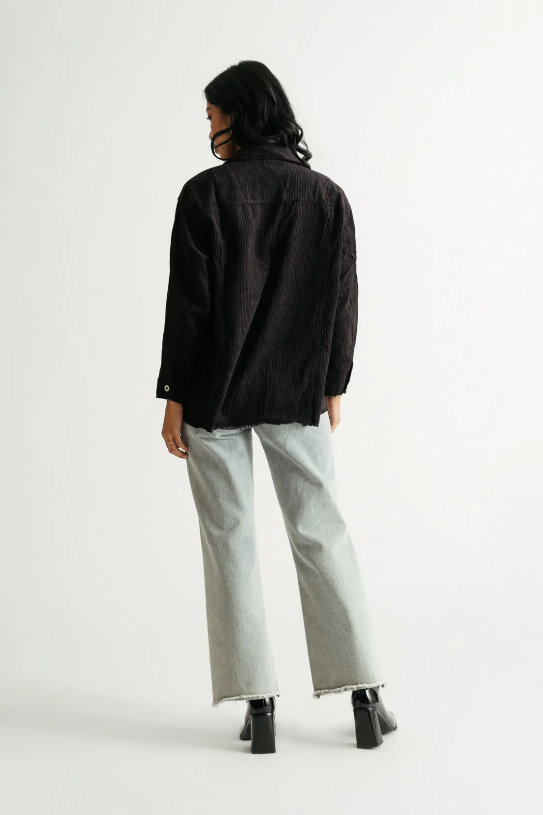 Tobi Kimora Corduroy Button Down Shacket