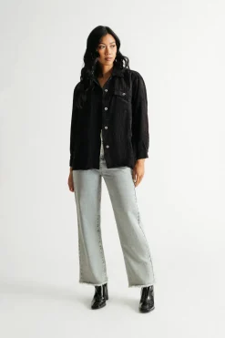 Tobi Kimora Corduroy Button Down Shacket