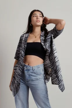 Tobi Kimora Tiger Print Shirt -