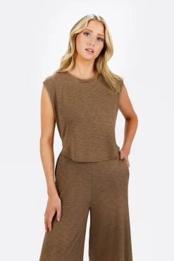 Tobi Kirah Wide Leg Jumpsuit - Khaki Green