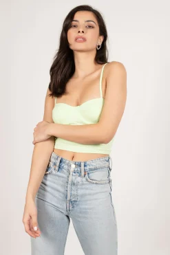 Tobi Kiwi Blast Crop Top -
