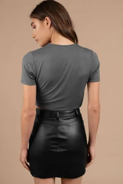 Tobi Knot It Up Crop Top -