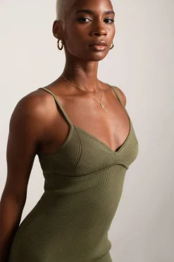 Tobi Kourtney Ribbed Bustier Mini Dress -