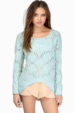 Tobi Krista Crochet Sweater -