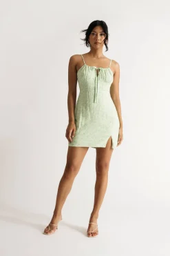 Tobi Kristel Floral A-line Mini Dress -
