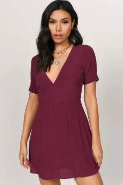 Tobi Kristi Mesh A-line Mini Dress -